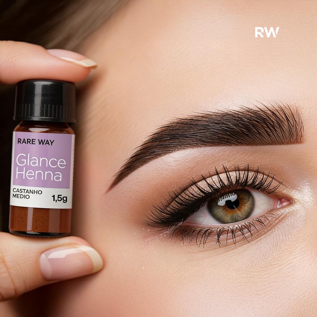 Glance Henna mini Loiro Escuro 1,5g - Rare Way